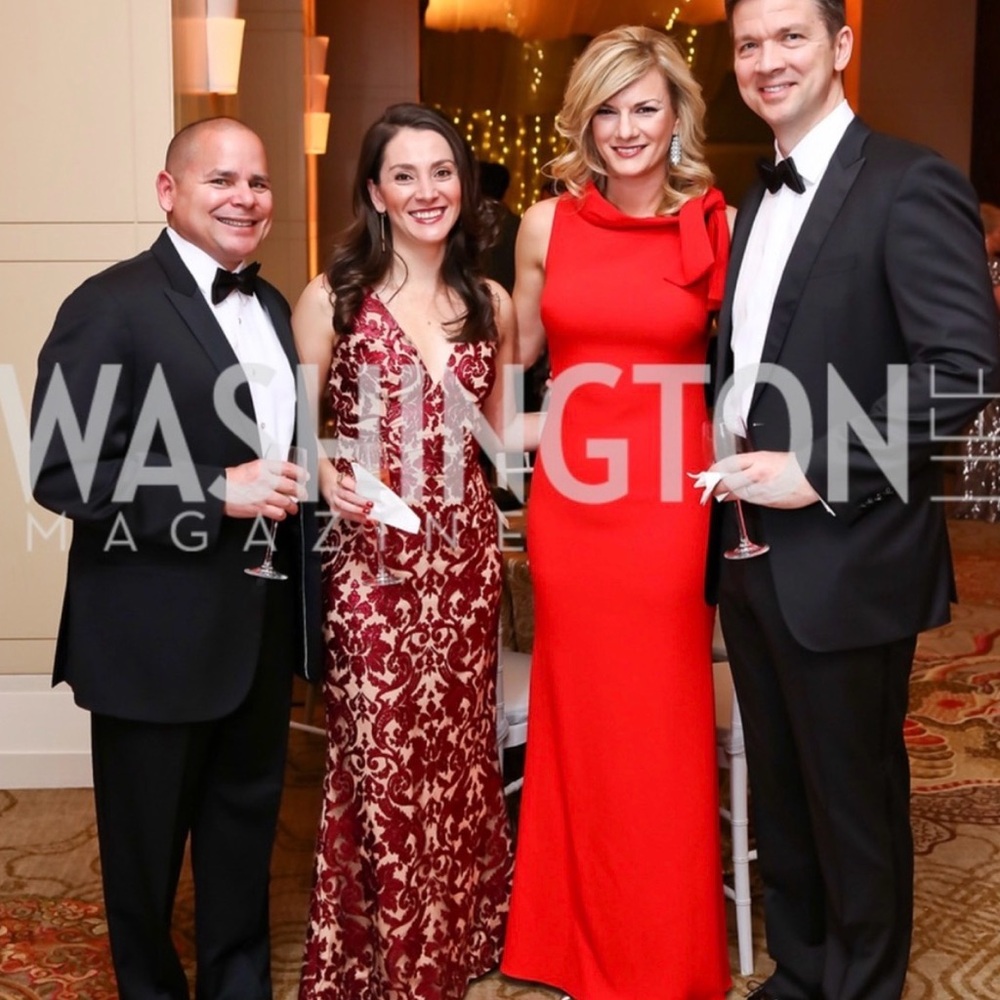 Badgley Mischka Vibrant Red Dress
